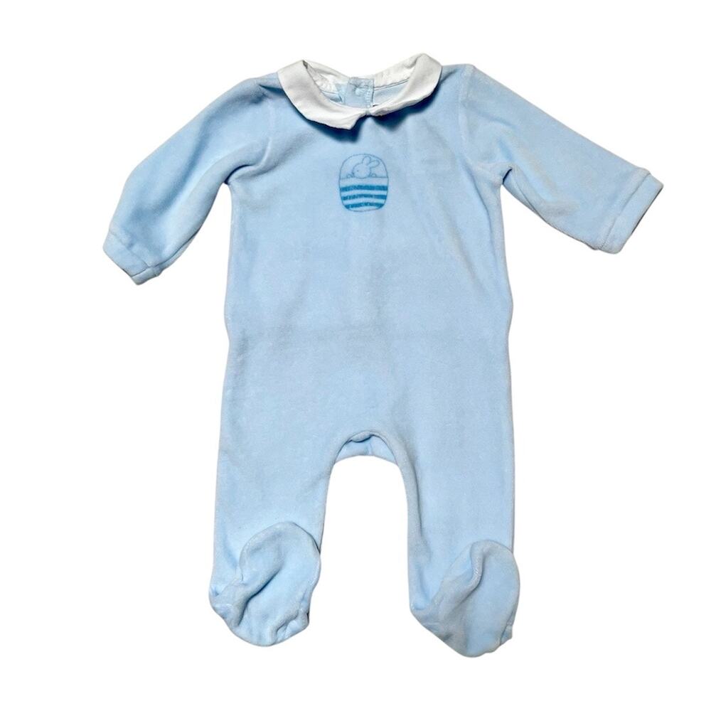 Jacadi Velvet Easter Bunny Footie Pajamas Size 3m